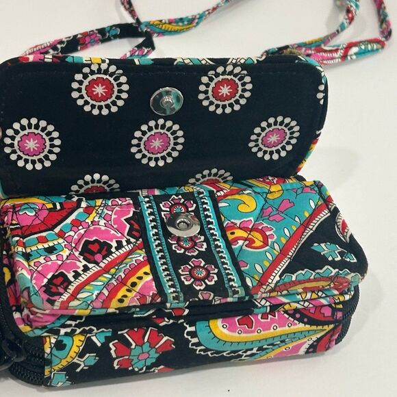Vera Bradley Small Crossbody Bag Women’s Multi-Color Retired Parisian Paisley - Picture 4 of 9